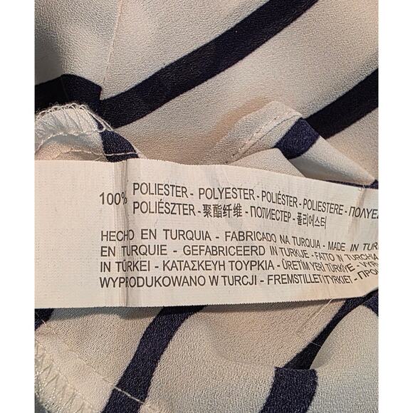 Zara Striped Button‎ Down Blouse Top Size XS - Picture 4 of 5